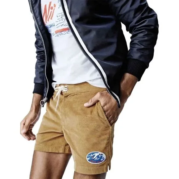 PALACE x GAP Men's Corduroy Cargo Shorts Size 30 Acorn Brown Fall 2014 - Picture 1 of 13
